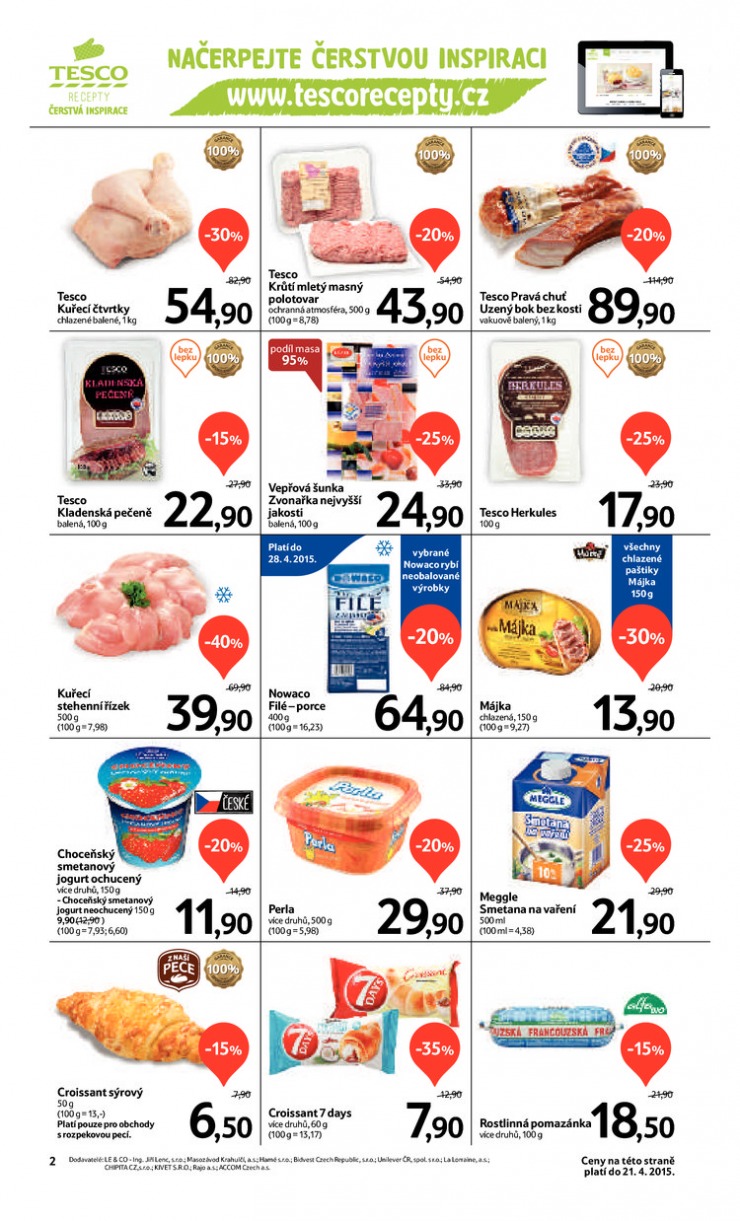 leták Tesco supermarkety od 15.4.2015 strana 1 leták Tesco supermarkety od 15.4.2015 strana 1