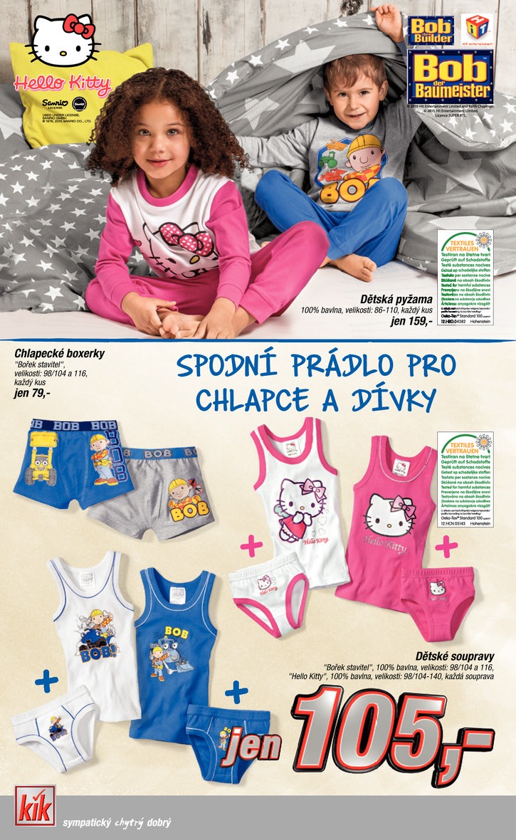 let�k Kik textil Prospekt od 15.4.2015 strana 1