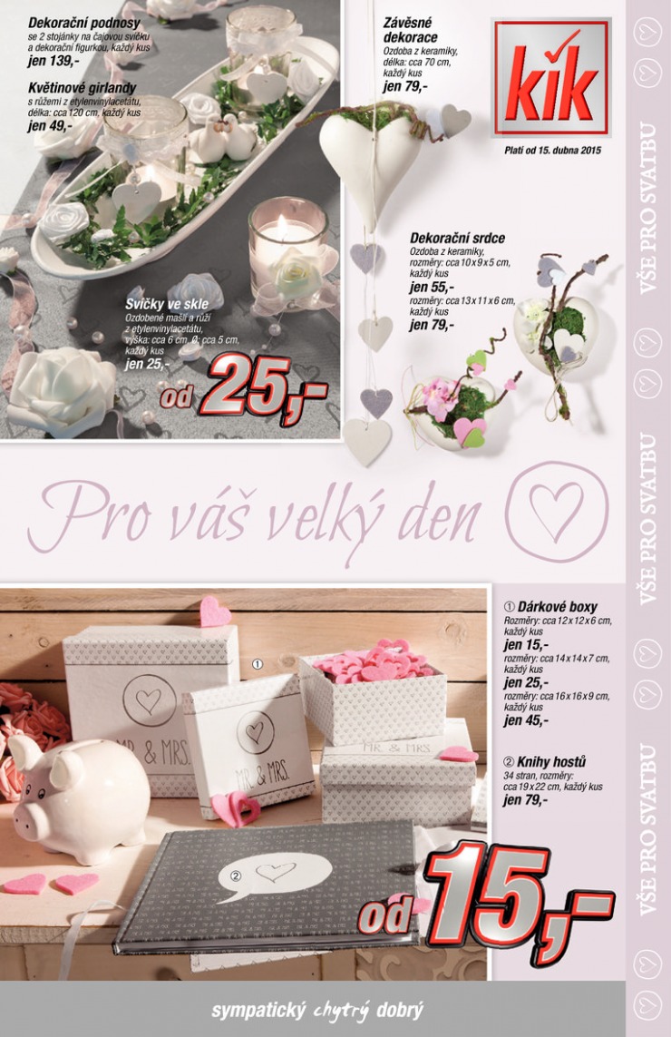 let�k Kik textil Prospekt od 15.4.2015 strana 1