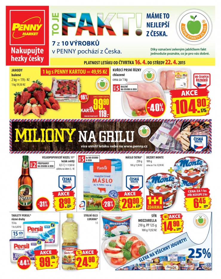 leták Penny Aktuální nabídka od 16.4.2015 strana 1 leták Penny Aktuální nabídka od 16.4.2015 strana 1