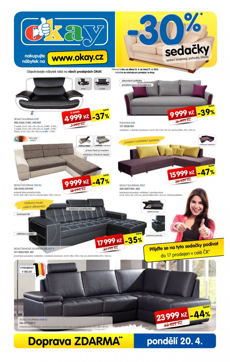 leták Okay Aktuální leták od 15.4.2015 strana 1 leták Okay Aktuální leták od 15.4.2015 strana 1
