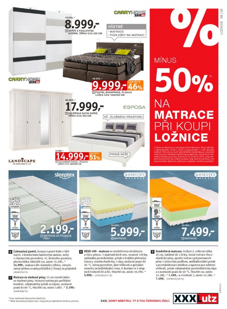 leták XXXLutz Bytové trendy od 14.4.2015 strana 1 leták XXXLutz Bytové trendy od 14.4.2015 strana 1