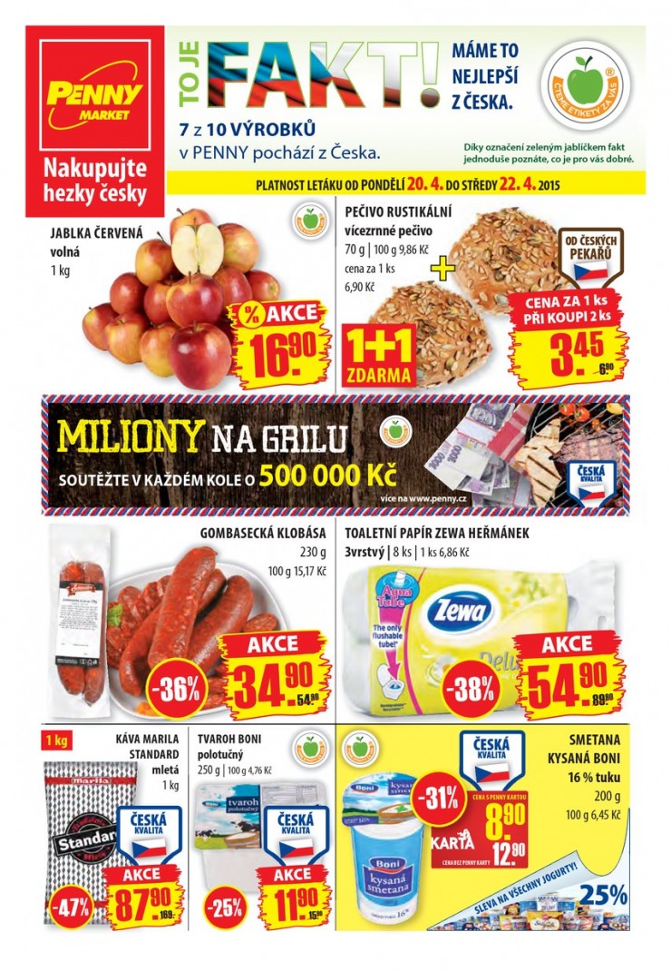 leták Penny Aktuální nabídka od 20.4.2015 strana 1 leták Penny Aktuální nabídka od 20.4.2015 strana 1