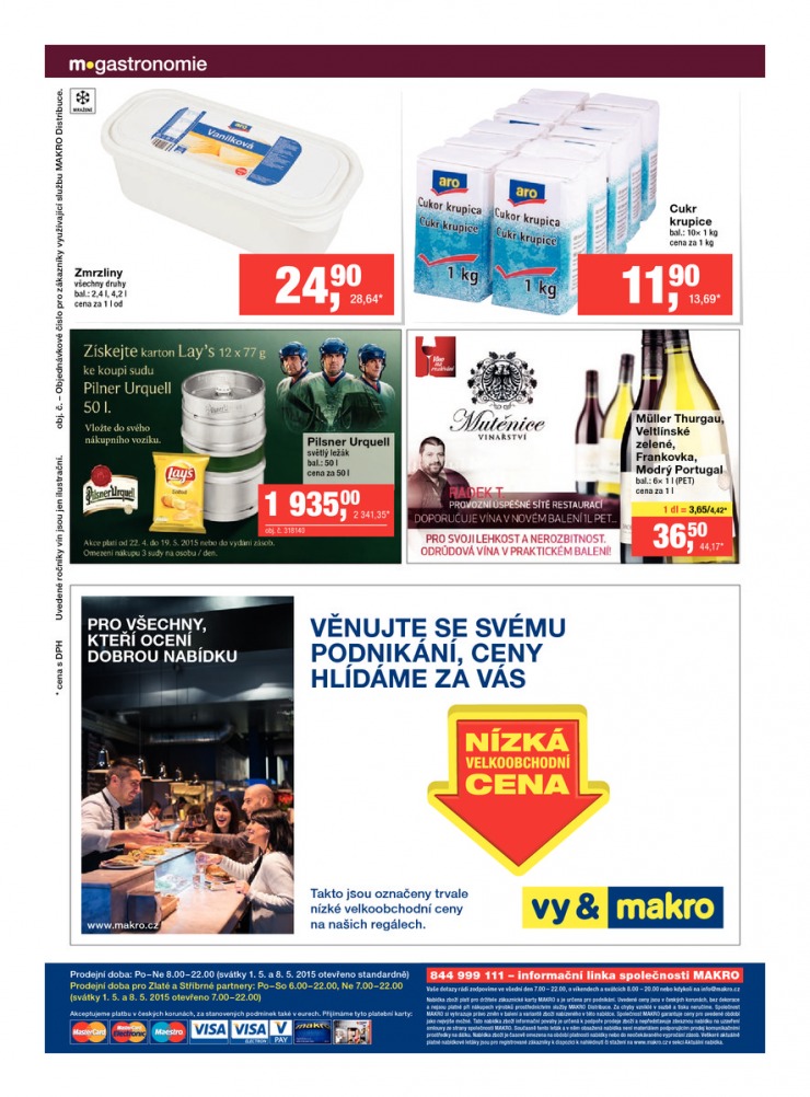 leták Makro Gastronomie trvanlivé zboží od 22.4.2015 strana 1 leták Makro Gastronomie trvanlivé zboží od 22.4.2015 strana 1