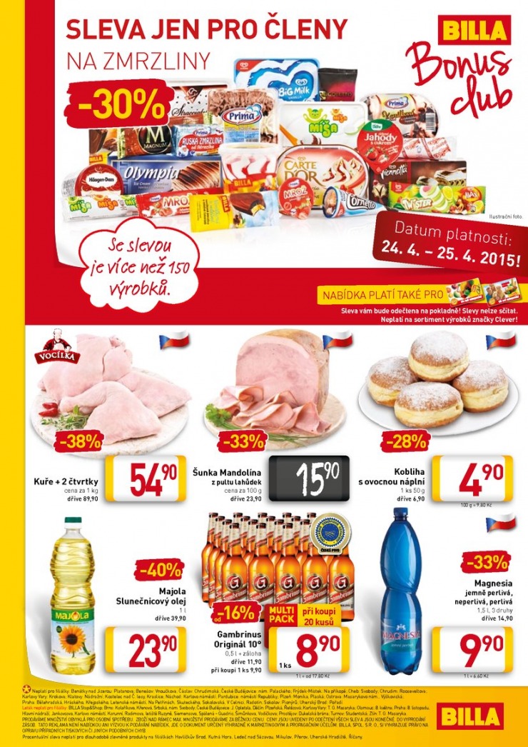 leták Billa velký od 22.4.2015 strana 1 leták Billa velký od 22.4.2015 strana 1