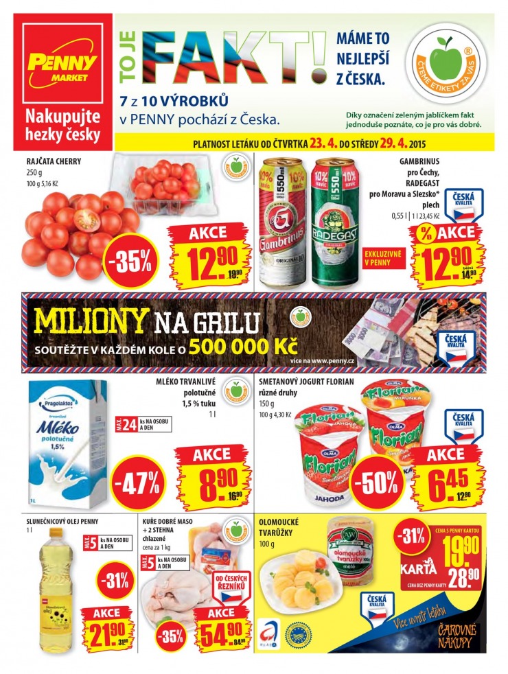 leták Penny Aktuální nabídka od 23.4.2015 strana 1 leták Penny Aktuální nabídka od 23.4.2015 strana 1