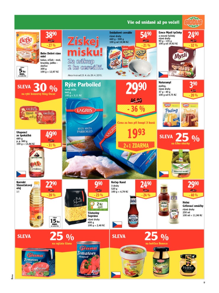 leták Globus Naše noviny od 23.4.2015 strana 1 leták Globus Naše noviny od 23.4.2015 strana 1