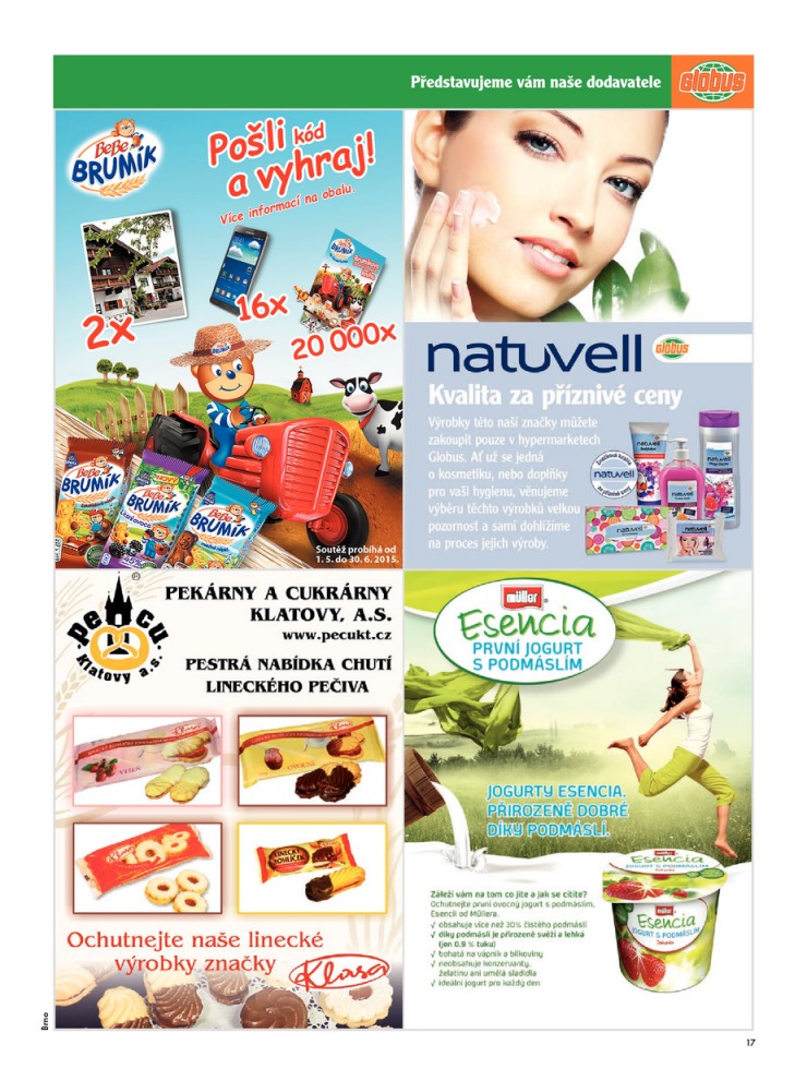 leták Globus Naše noviny od 23.4.2015 strana 1 leták Globus Naše noviny od 23.4.2015 strana 1