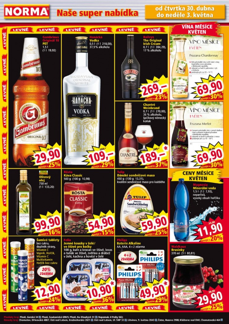 leták Norma Aktuální leták od 27.4.2015 strana 1 leták Norma Aktuální leták od 27.4.2015 strana 1