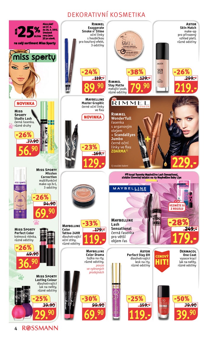 leták Rossmann Leták od 27.4.2015 strana 1 leták Rossmann Leták od 27.4.2015 strana 1