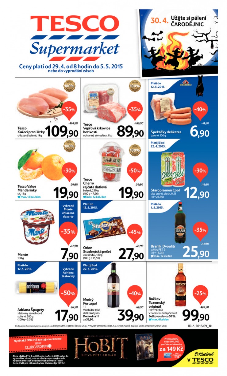 letk Tesco supermarkety od 29.4.2015 strana 1