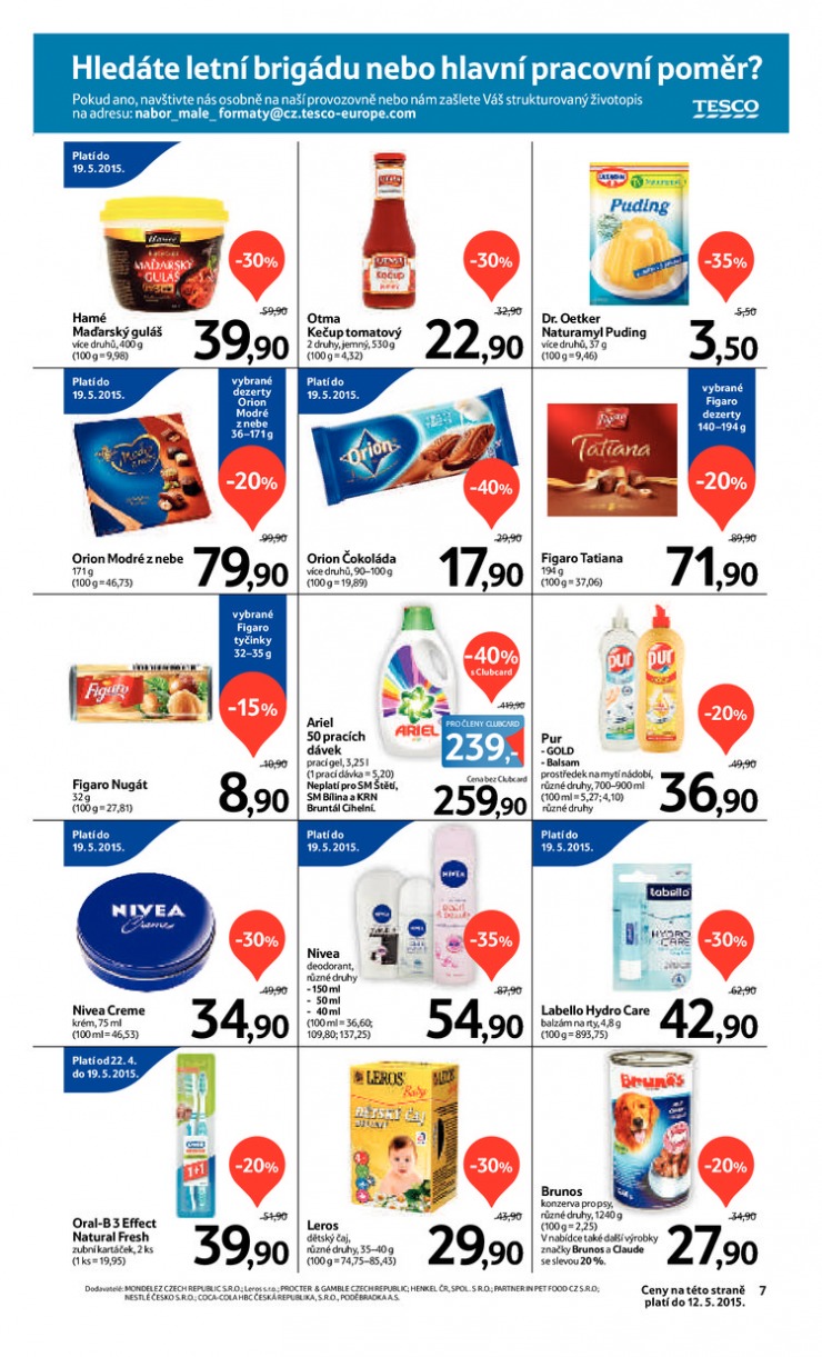 let�k Tesco supermarkety od 29.4.2015 strana 1