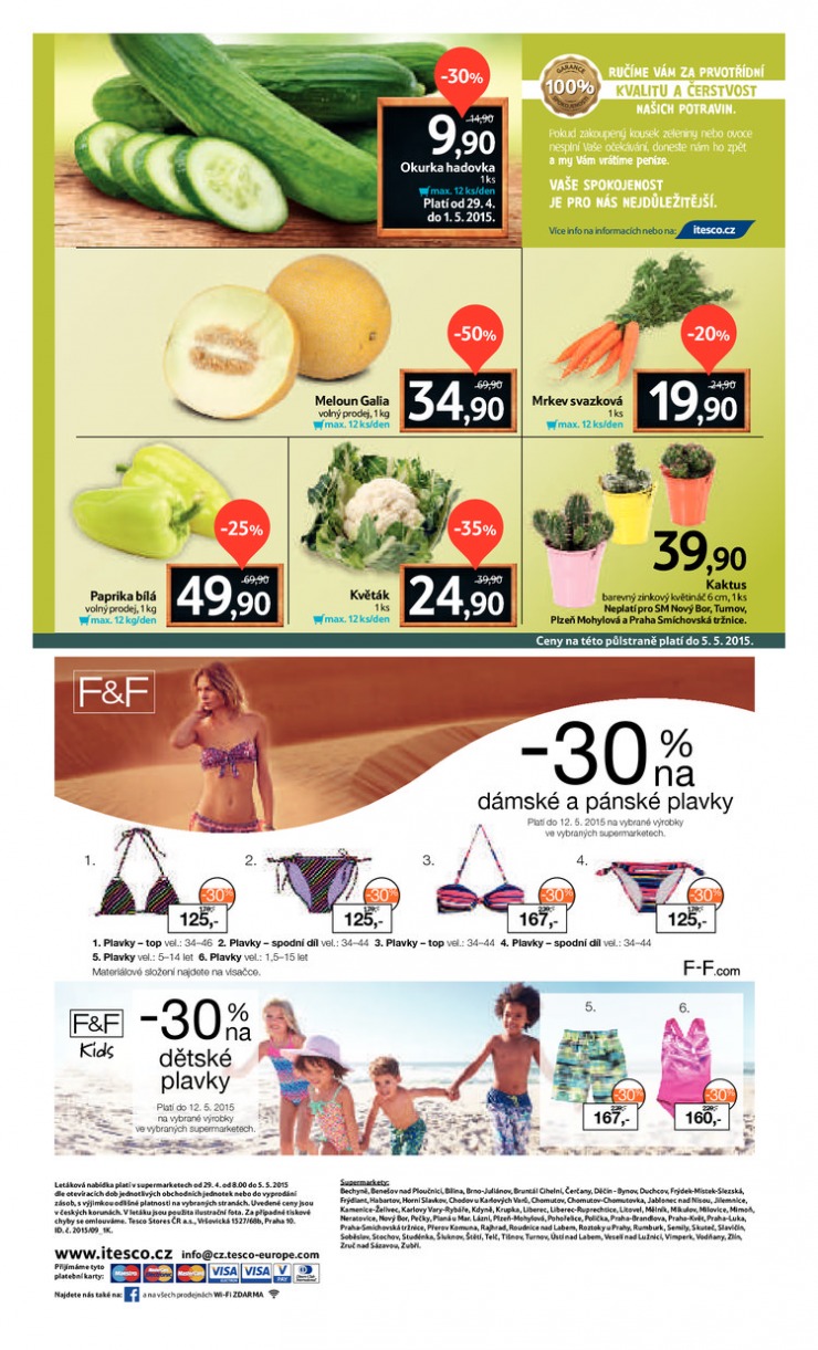 leták Tesco supermarkety od 29.4.2015 strana 1 leták Tesco supermarkety od 29.4.2015 strana 1