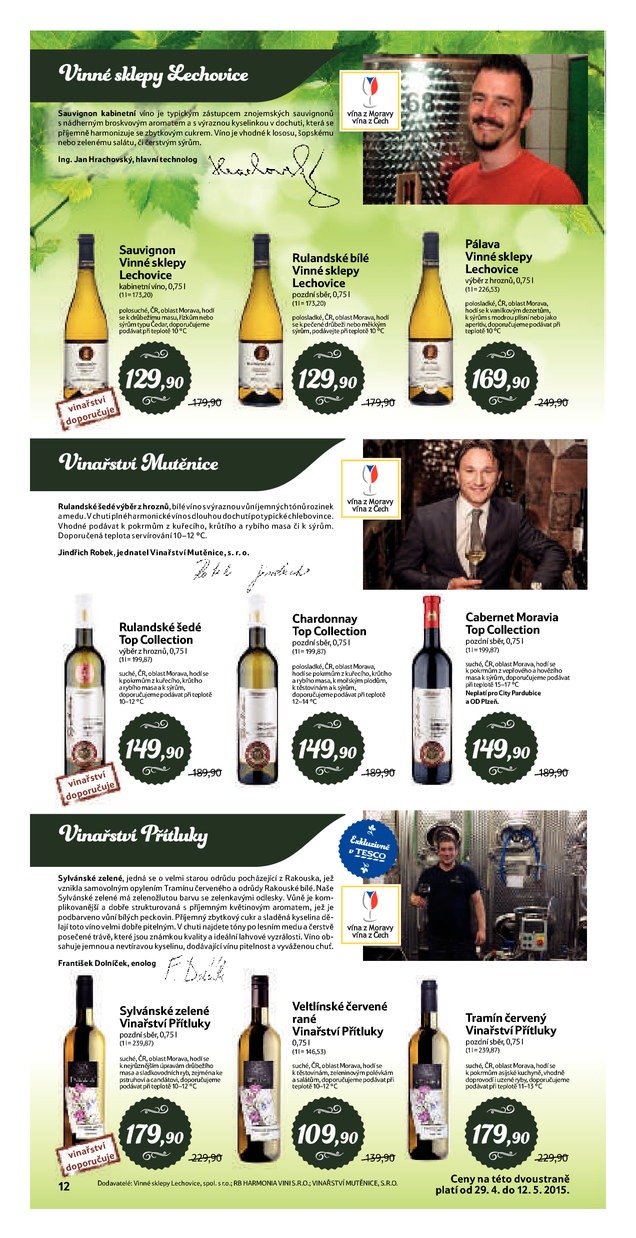 leták Tesco Víno od 29.4.2015 strana 1 leták Tesco Víno od 29.4.2015 strana 1