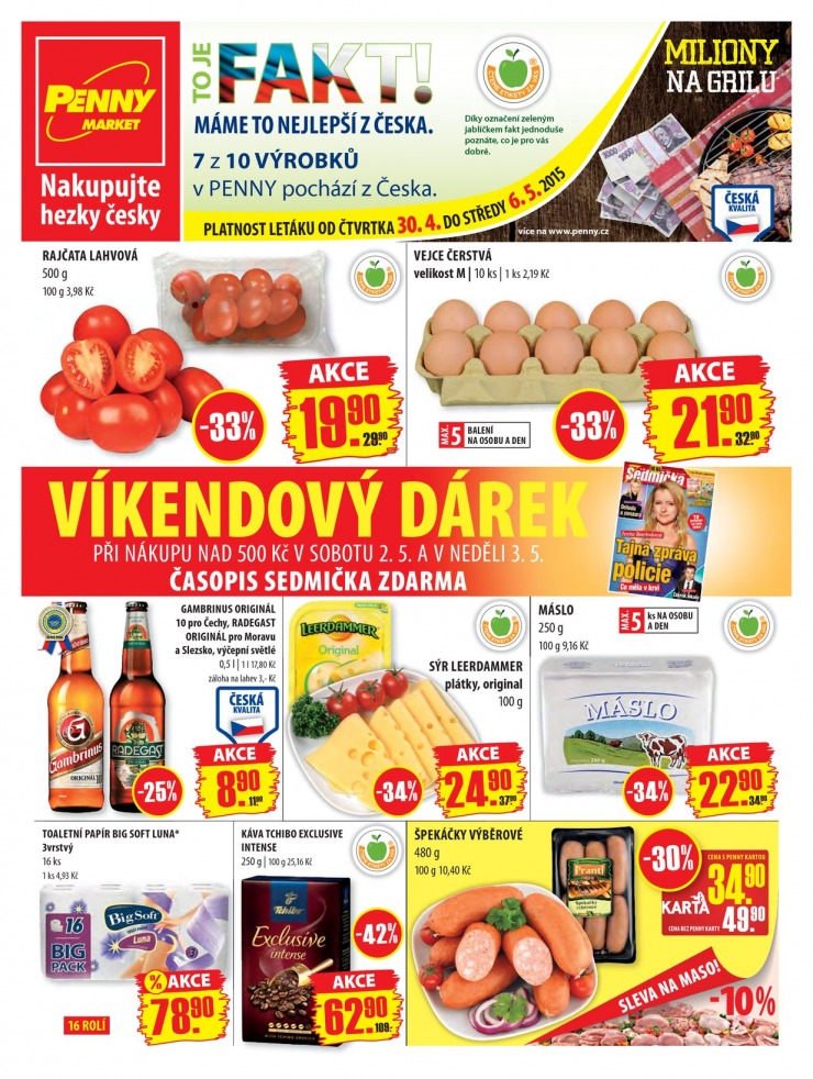 leták Penny Aktuální nabídka od 30.4.2015 strana 1 leták Penny Aktuální nabídka od 30.4.2015 strana 1