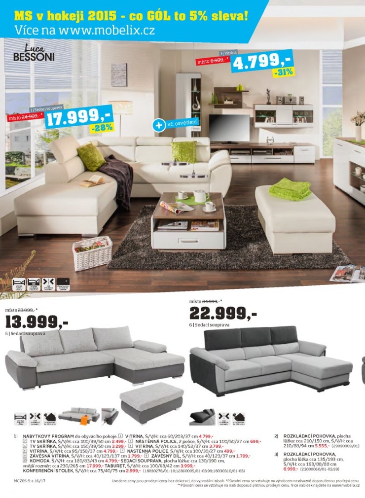 let�k Mobelix Aktu�ln� prospekt od 4.5.2015 strana 1