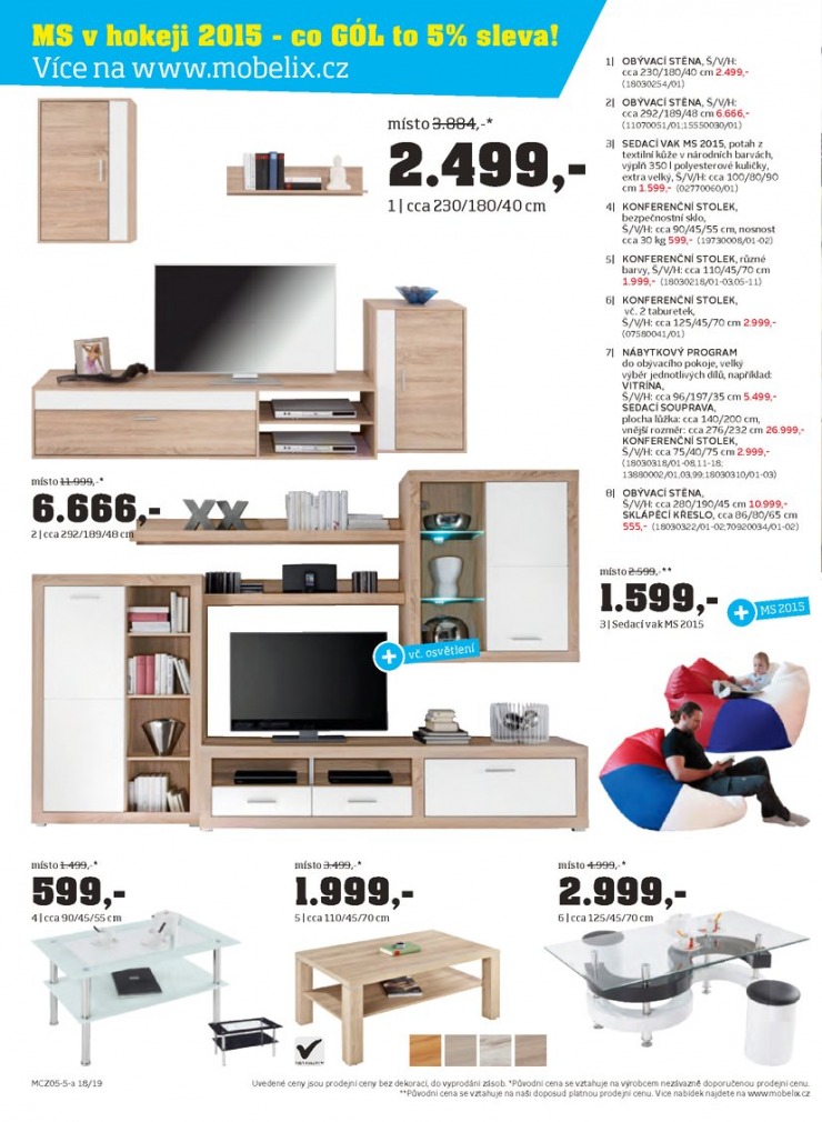 let�k Mobelix Aktu�ln� prospekt od 4.5.2015 strana 1