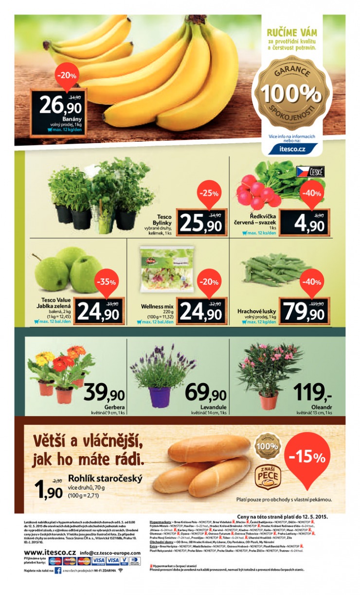leták Tesco velké hypermarkety od 6.5.2015 strana 1 leták Tesco velké hypermarkety od 6.5.2015 strana 1
