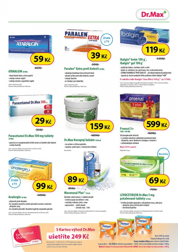 leták Dr. Max lékárna Aktuální leták od 6.5.2015 strana 1 leták Dr. Max lékárna Aktuální leták od 6.5.2015 strana 1
