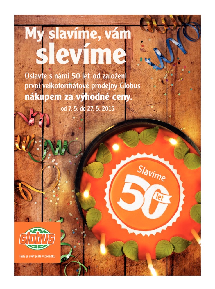 leták Globus Slevy od 7.5.2015 strana 1
