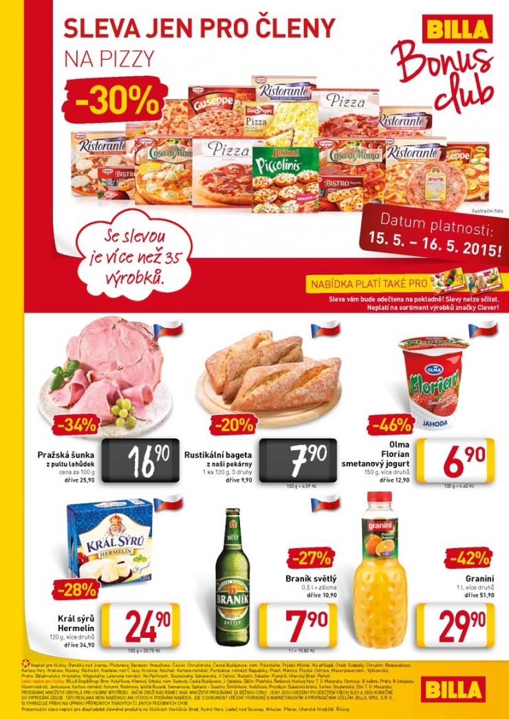 leták Billa velký od 13.5.2015 strana 1 leták Billa velký od 13.5.2015 strana 1