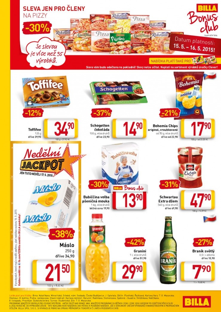 leták Billa malý od 13.5.2015 strana 1 leták Billa malý od 13.5.2015 strana 1
