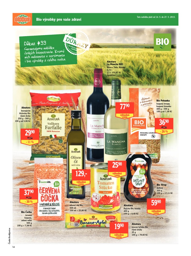 leták Globus Naše noviny od 14.5.2015 strana 1 leták Globus Naše noviny od 14.5.2015 strana 1