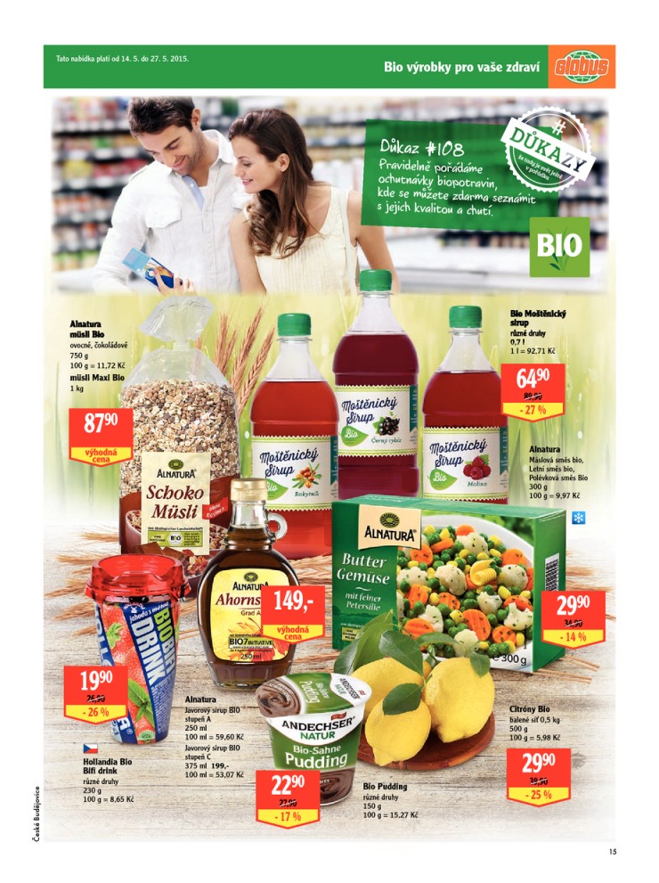 leták Globus Naše noviny od 14.5.2015 strana 1 leták Globus Naše noviny od 14.5.2015 strana 1