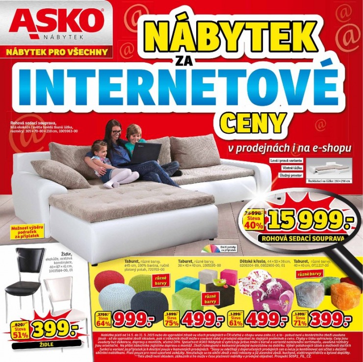 leták Asko nábytek katalog od 14.5.2015 strana 1
