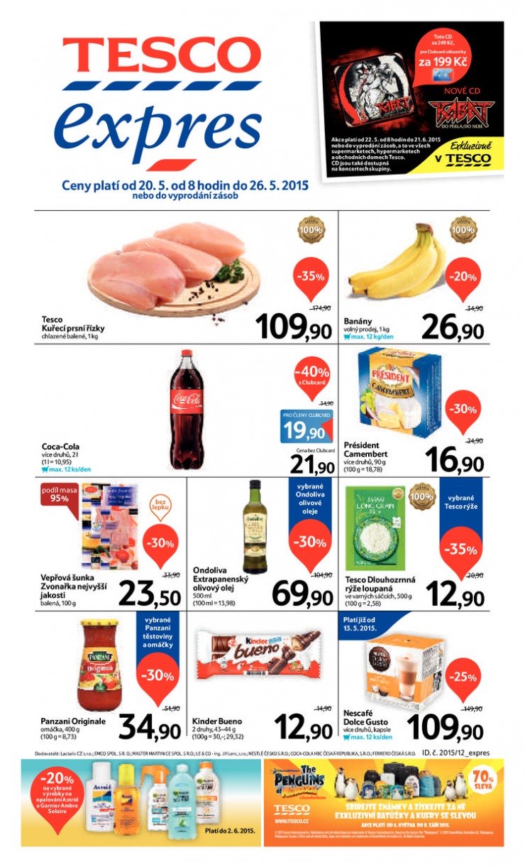 letk Tesco Expres obchody od 20.5.2015 strana 1