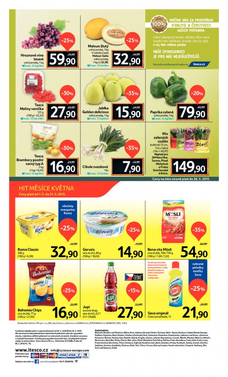 leták Tesco supermarkety od 20.5.2015 strana 1 leták Tesco supermarkety od 20.5.2015 strana 1