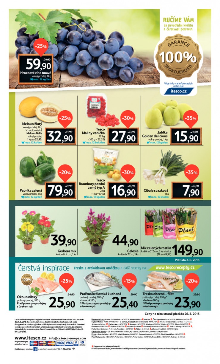 leták Tesco velké hypermarkety od 20.5.2015 strana 1 leták Tesco velké hypermarkety od 20.5.2015 strana 1