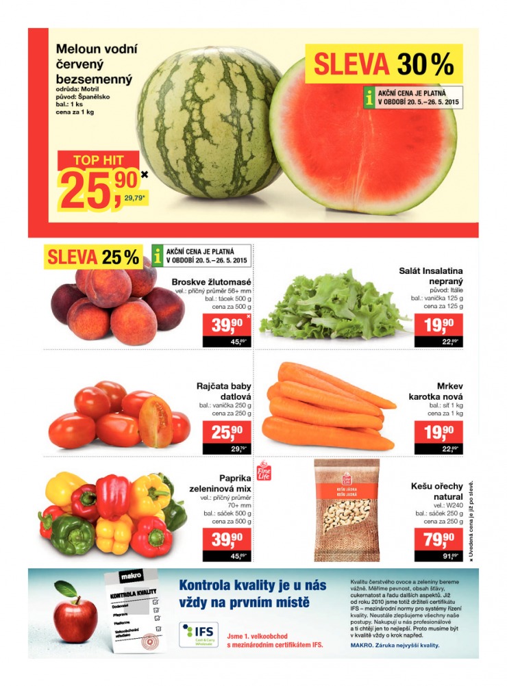 leták Makro Potraviny od 20.5.2015 strana 1 leták Makro Potraviny od 20.5.2015 strana 1