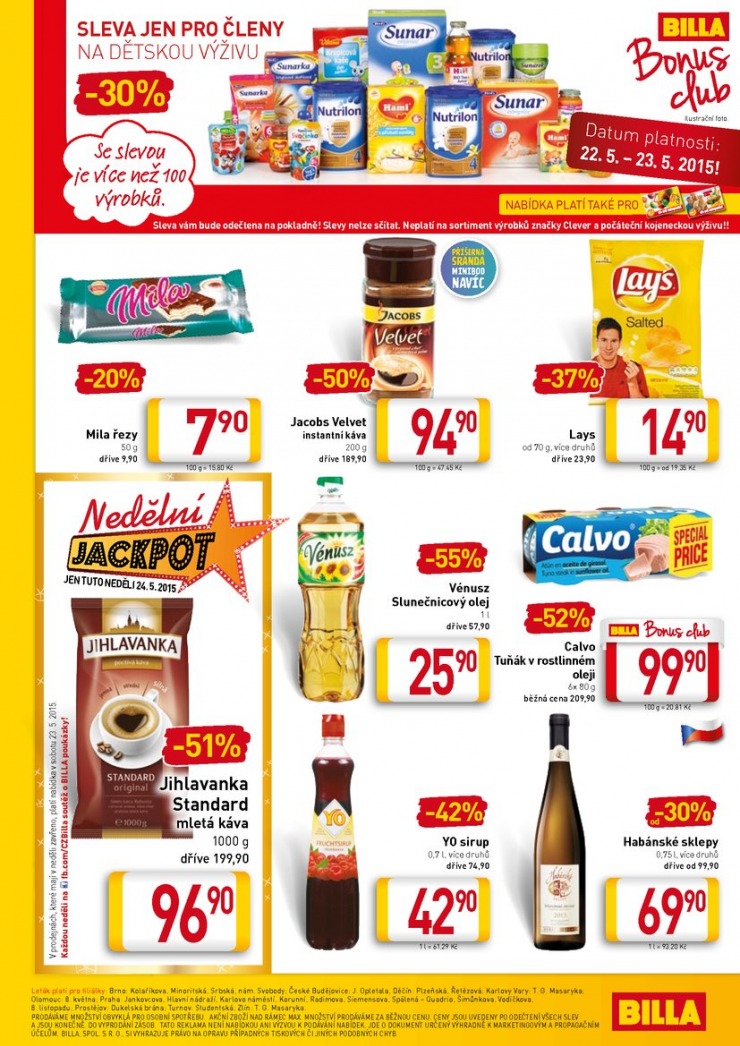 leták Billa malý od 20.5.2015 strana 1 leták Billa malý od 20.5.2015 strana 1