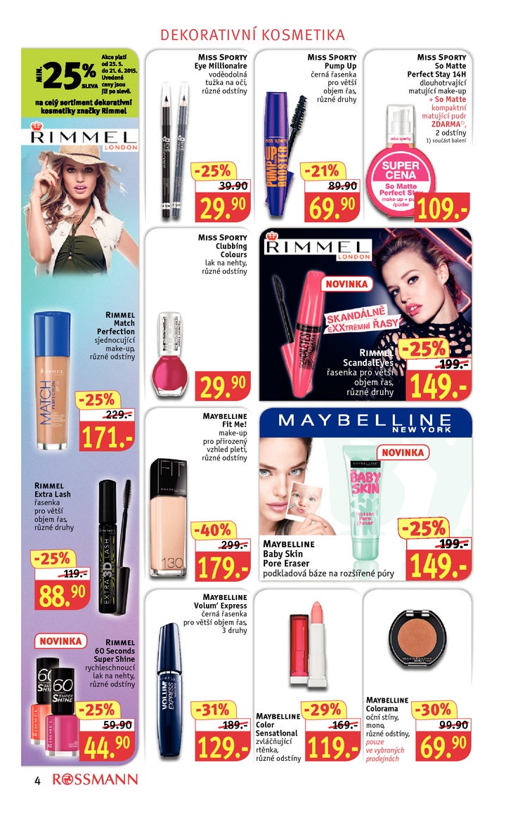 leták Rossmann Leták od 25.5.2015 strana 1 leták Rossmann Leták od 25.5.2015 strana 1