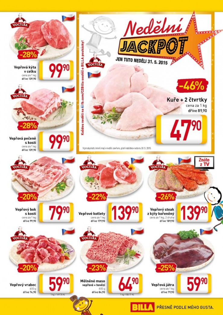 leták Billa velký od 27.5.2015 strana 1 leták Billa velký od 27.5.2015 strana 1