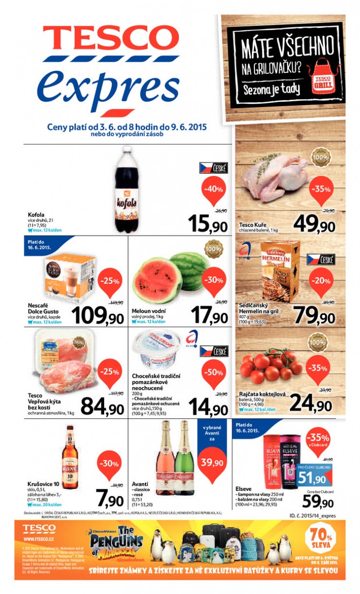 letk Tesco Expres obchody od 3.6.2015 strana 1