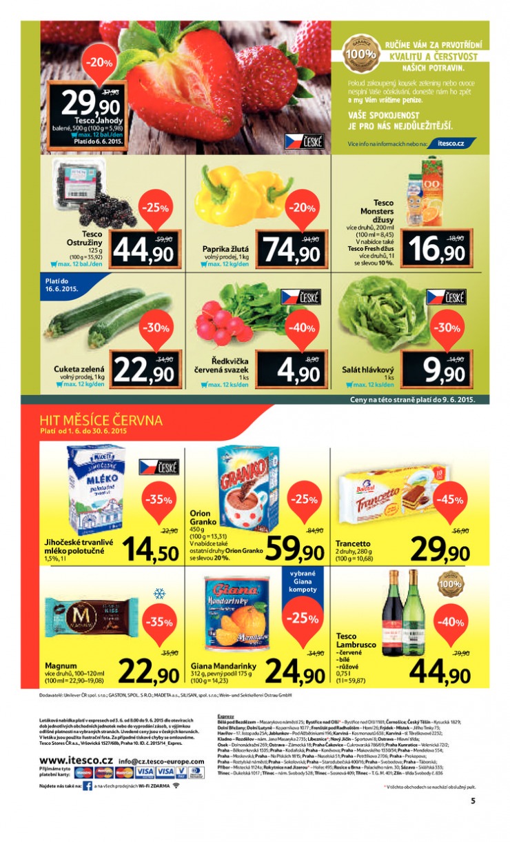 leták Tesco Expres obchody od 3.6.2015 strana 1 leták Tesco Expres obchody od 3.6.2015 strana 1