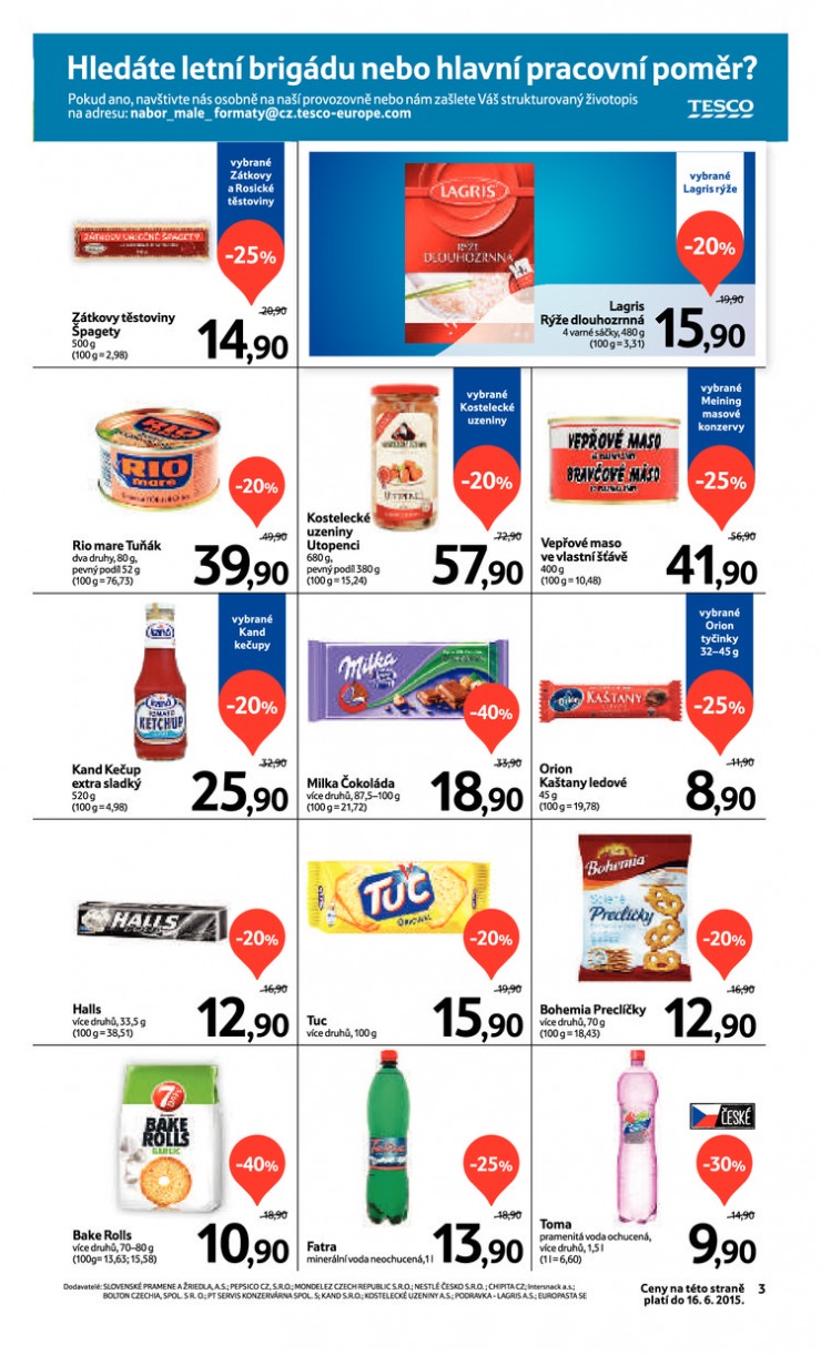 leták Tesco supermarkety od 3.6.2015 strana 1 leták Tesco supermarkety od 3.6.2015 strana 1