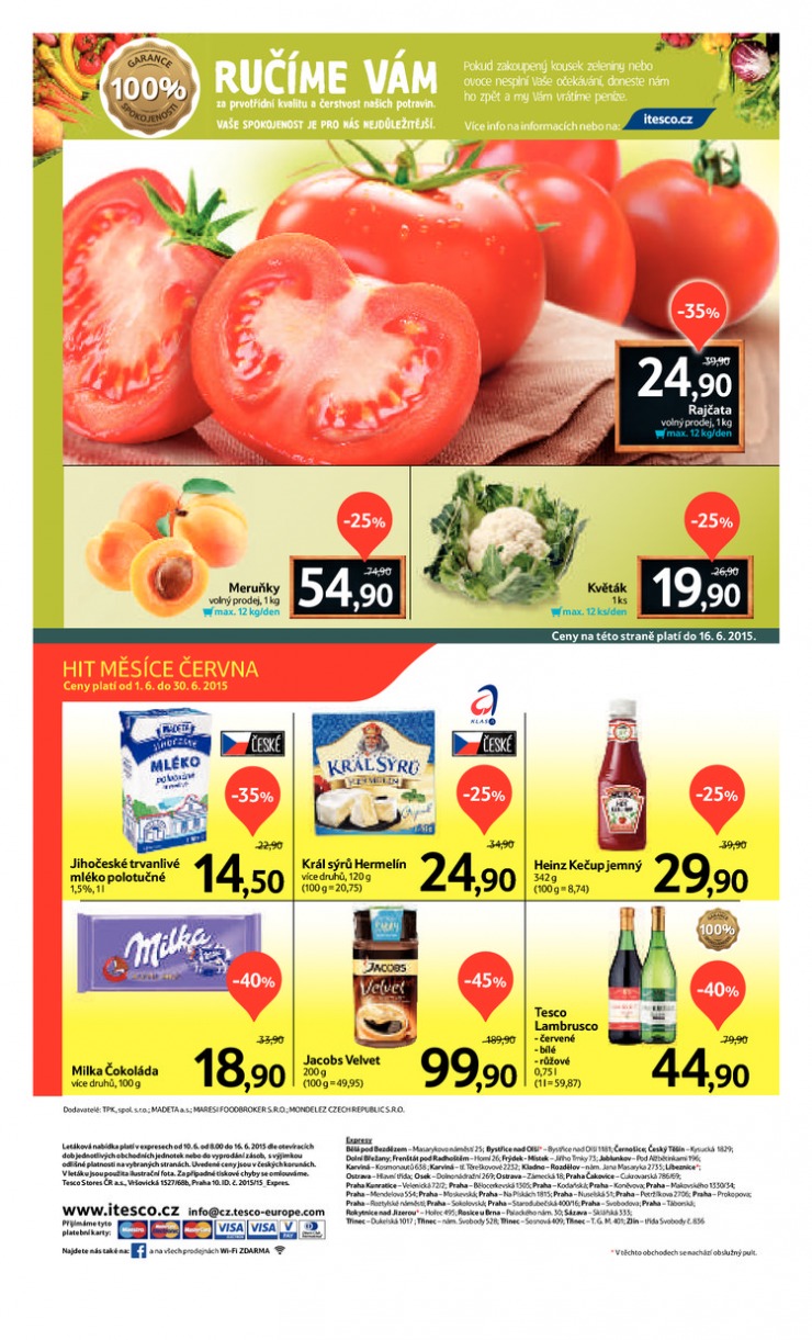 leták Tesco Expres obchody od 10.6.2015 strana 1 leták Tesco Expres obchody od 10.6.2015 strana 1