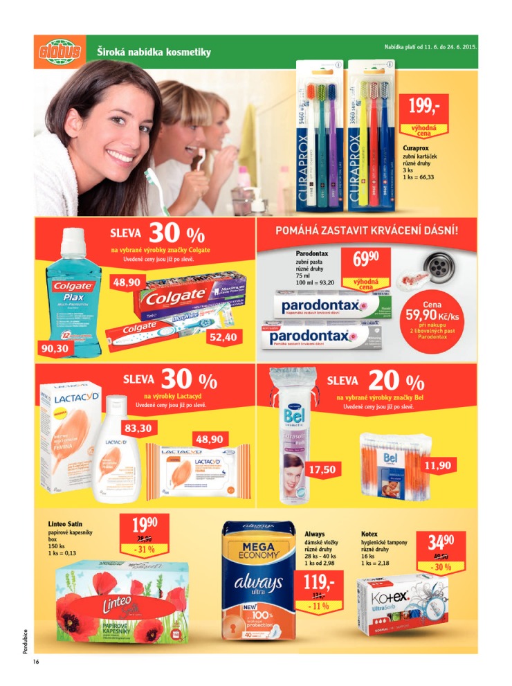 leták Globus Naše noviny od 11. 6. 2015 strana 1 leták Globus Naše noviny od 11. 6. 2015 strana 1