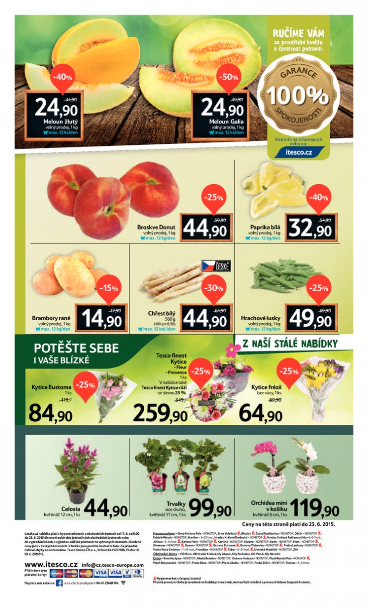 leták Tesco velké hypermarkety od 17. 6. 2015 strana 1 leták Tesco velké hypermarkety od 17. 6. 2015 strana 1