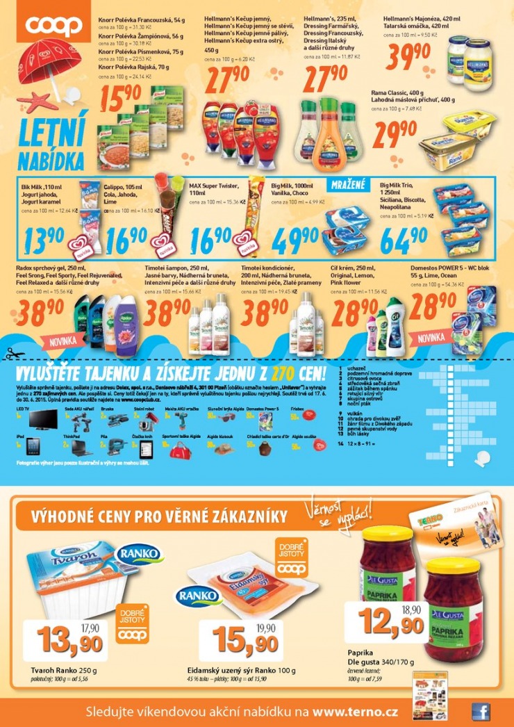 leták COOP Terno od 17. 6. 2015 strana 1 leták COOP Terno od 17. 6. 2015 strana 1