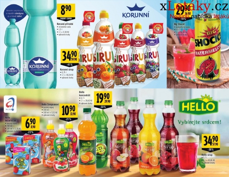 leták Albert Hypermarket - Nápoje leták strana 1 leták Albert Hypermarket - Nápoje leták strana 1