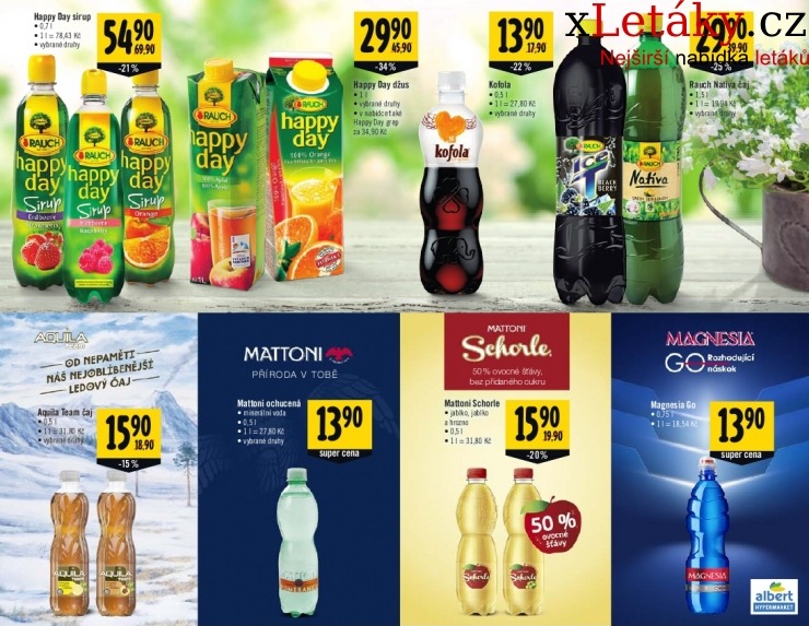 leták Albert Hypermarket - Nápoje leták strana 1 leták Albert Hypermarket - Nápoje leták strana 1