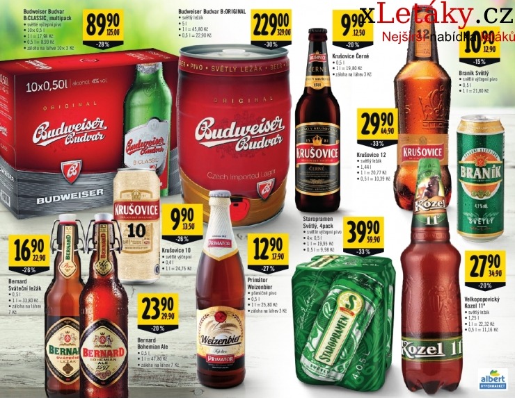 leták Albert Hypermarket - Nápoje leták strana 1 leták Albert Hypermarket - Nápoje leták strana 1