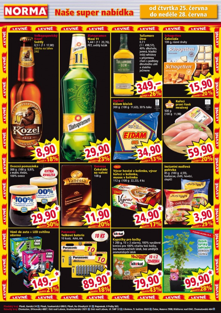 leták Norma Aktuální leták od 22.6.2015 strana 1 leták Norma Aktuální leták od 22.6.2015 strana 1