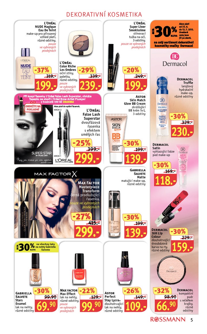 leták Rossmann Leták od 22.6.2015 strana 1 leták Rossmann Leták od 22.6.2015 strana 1