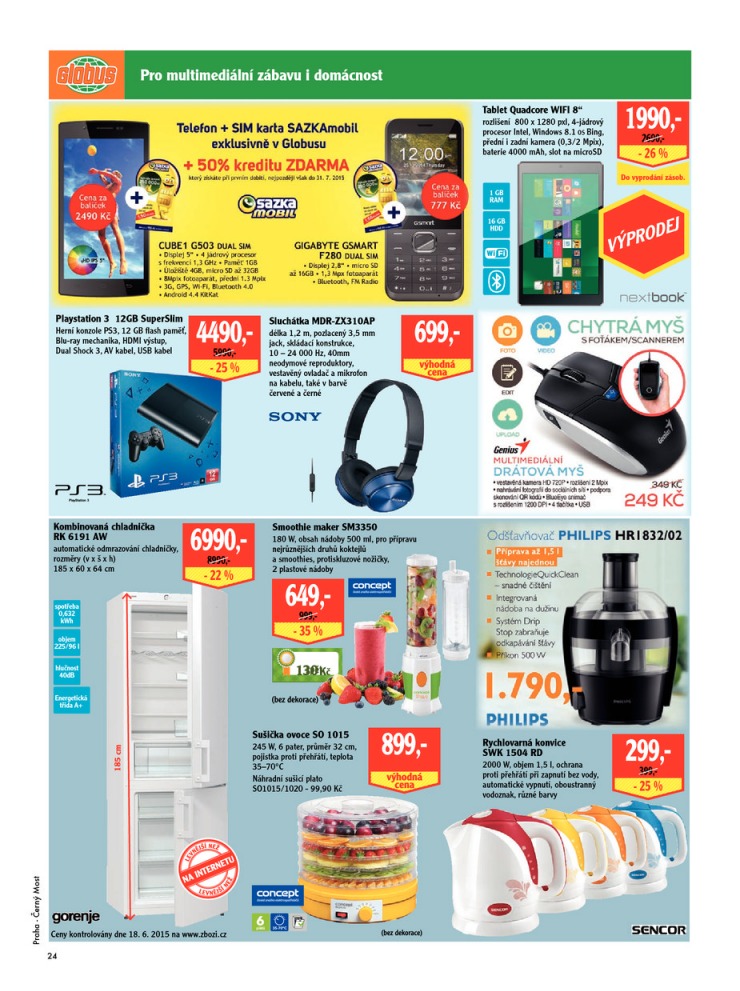 leták Globus Naše noviny od 25.6.2015 strana 1 leták Globus Naše noviny od 25.6.2015 strana 1