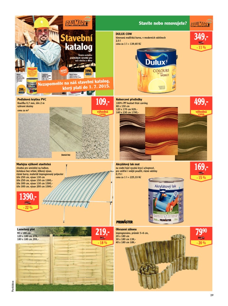 leták Globus Baumarkt od 25.6.2015  strana 1 leták Globus Baumarkt od 25.6.2015 strana 1